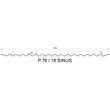 POLICARBONAT S. ONDULAT*  76/18 0.8MM / 2000*1060MM CLAR (2.12MP/BUC)
