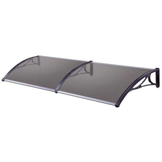 Copertina 300cmx80cm, IZOPOL PM-800, policarbonat celular bronz, 3 brate PP + GF negru