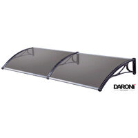 Copertina Daroni - 200cmx100cm, model Bari AC-1000, policarbonat celular bronz, 3 brate aluminiu gri