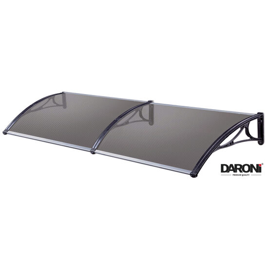 Copertina Daroni - 180cmx100cm, model Bari AC-1000, policarbonat celular bronz, 3 brate aluminiu gri