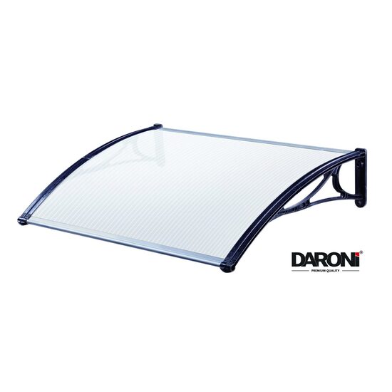 Copertina Daroni - 120cmx100cm, model Bari AC-1000, policarbonat celular clar, brat aluminiu gri