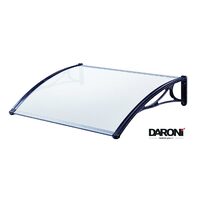 Copertina Daroni - 100cmx100cm, model Bari AC-1000, policarbonat celular clar, brat aluminiu gri