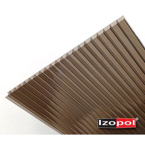 POLICARBONAT C. IZOPOL 10MM / 6000*2100MM BRONZ (12.6MP/BUC) PF