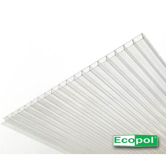 POLICARBONAT ECOPOL 4mm CLAR - 1,05m x 2m (SET 6 BUC)