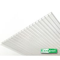 POLICARBONAT ECOPOL 8mm CLAR - 1,05m x 2m. (SET 6 BUC)