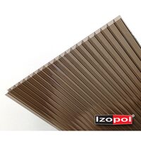 POLICARBONAT C. IZOPOL 6MM / 6000*2100MM BRONZ  (12.6MP/BUC) PF